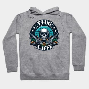 Rebel Spirit: Thug Life Emblem Hoodie